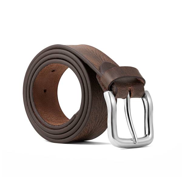 Classic Brown Leather Belt - Image 4
