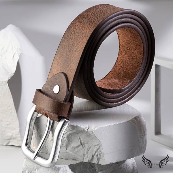 Classic Brown Leather Belt - Image 2