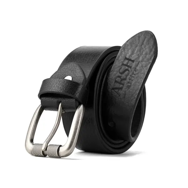 Timeless Black Pure Leather Belt – Classic Style - Image 4