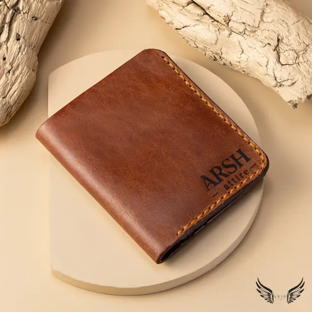 light brown cardholder