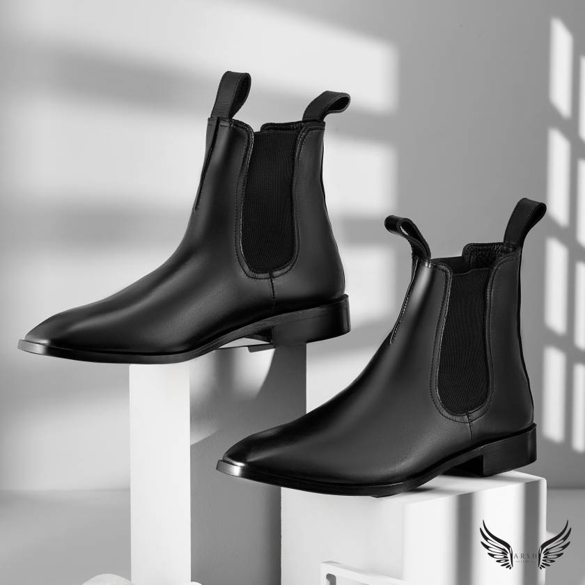 Italian-Style Black Chelsea Boots
