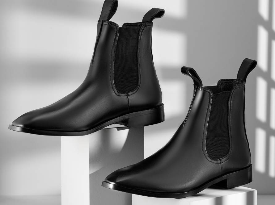 Italian-Style Black Chelsea Boots