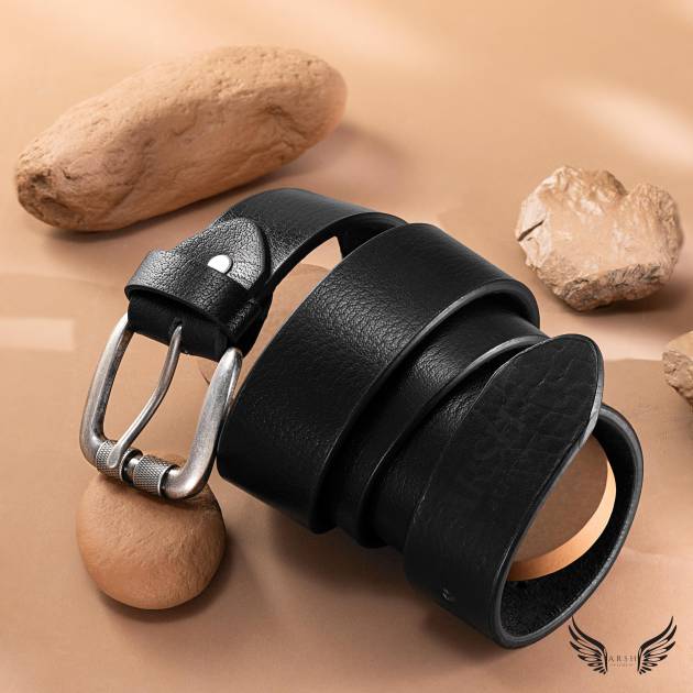 Timeless Black Pure Leather Belt