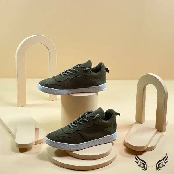 Green Leather Sneakers – Bold, Unique, and Soft on Your Feet - Image 2