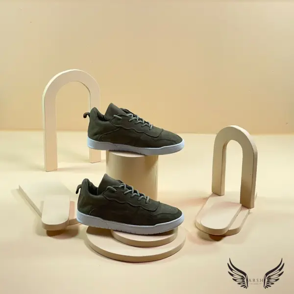 Green Leather Sneakers – Bold, Unique, and Soft on Your Feet - Image 3