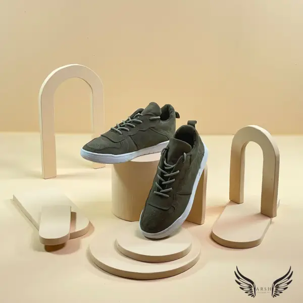 Green Leather Sneakers – Bold, Unique, and Soft on Your Feet - Image 4