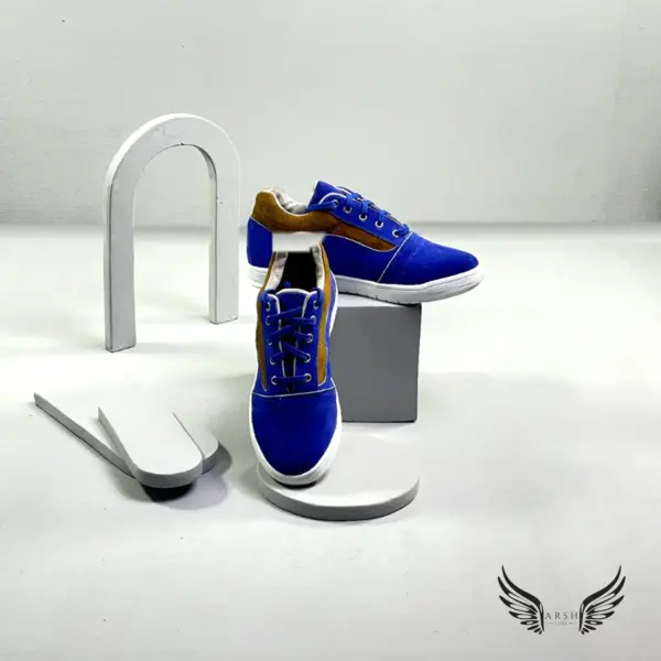 Blue Leather Sneakers – Smooth Finish & Modern Look for Daily Use - Image 8