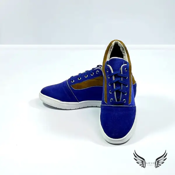 Blue Leather Sneakers – Smooth Finish & Modern Look for Daily Use - Image 9
